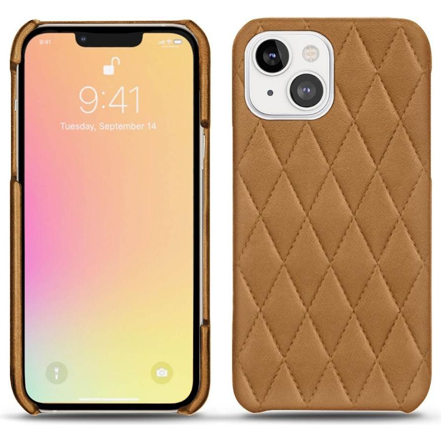 Noreve Lederschutzhülle (Apple iPhone 13), Smartphone Hülle, Braun