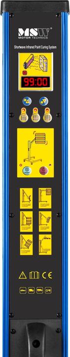 Produktbild MSW Lacktrockner Strahler Infrarotstrahler Heizstrahler Infrarot Lampe Auto 3300 W (3300 W)