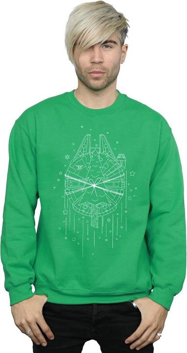 Immagine prodotto Star Wars Millennium Falcon Christmas Tree Delivery Felpa Uomo (XL)