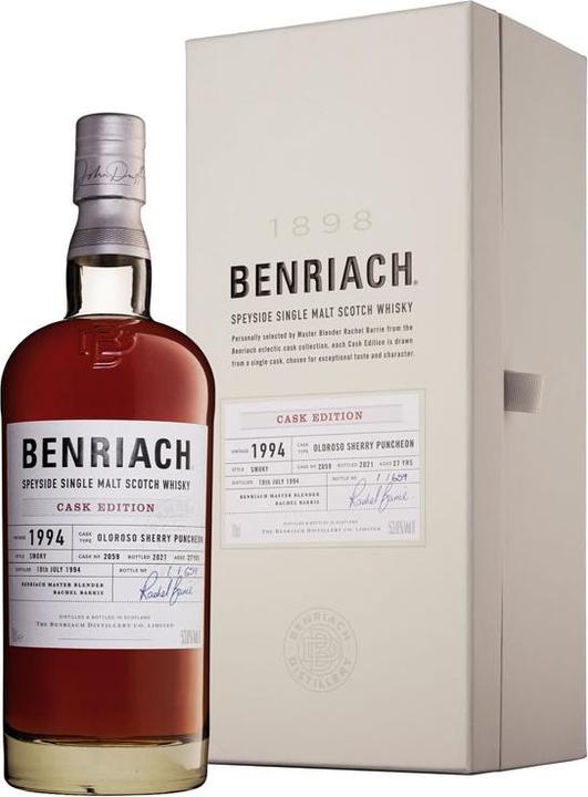 BenRiach 1994 Edizione botte Oloroso Puncheon + GB (Single Malt)