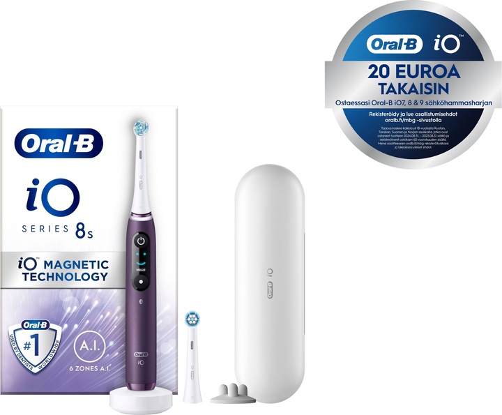 Produktbild Oral-B iO Series 8s Elektrische Zahnbürste, lila (Oszillierende Zahnbürste)