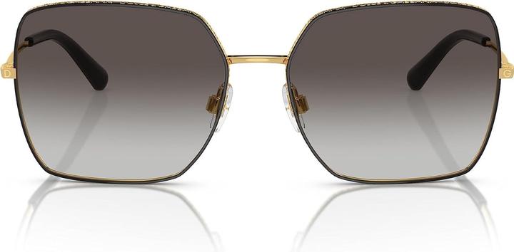 Produktbild Dolce & Gabbana Damen-Sonnenbrille, Schwarz/Gold/Grau, Formschön, Internationale Garantie