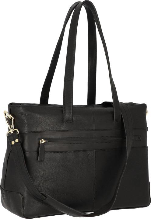 Actual product image Plevier Edge briefcase RFID protection leather 40 cm laptop compartment (18")