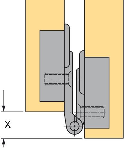 Actual product image Hettich Falttürscharniere