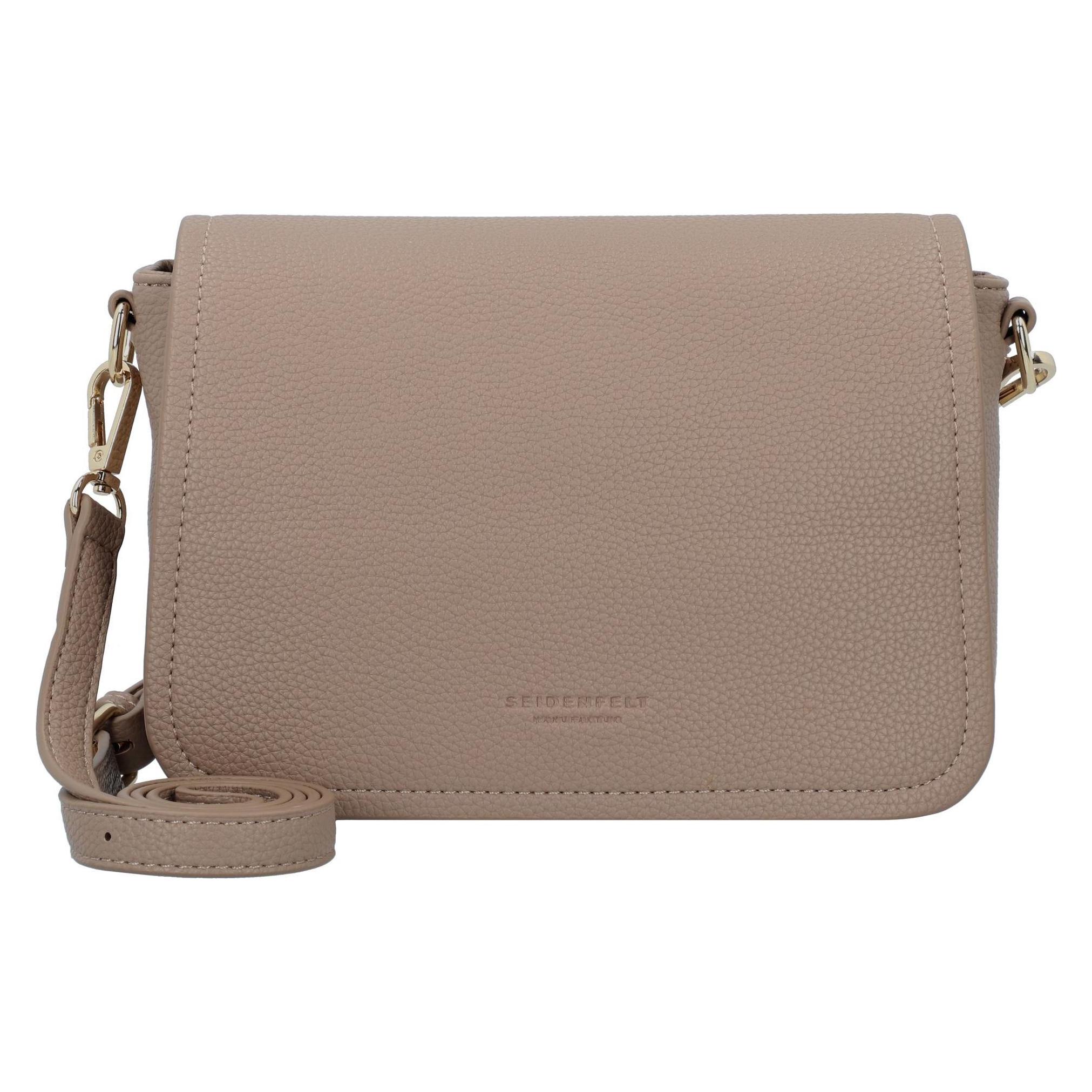 Seidenfelt, Damen, Handtasche, Svedala Umhängetasche 23 Cm, Gold, Braun