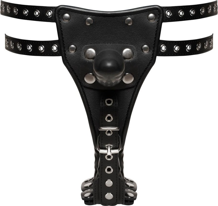 Produktbild Zado Leder-String Mit 3 Dildos