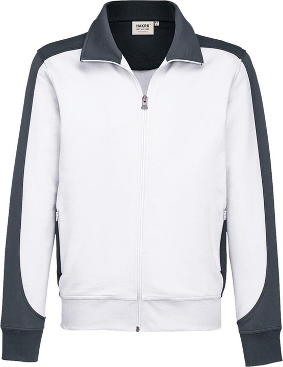 Image du produit Hakro Veste sweat Contrast Perf blanc/anthracite Gr.6XL (6XL)
