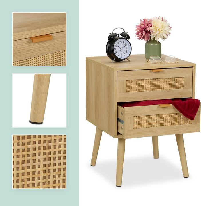 Produktbild Relaxdays Nachttisch (40 x 41.5 x 55 cm)