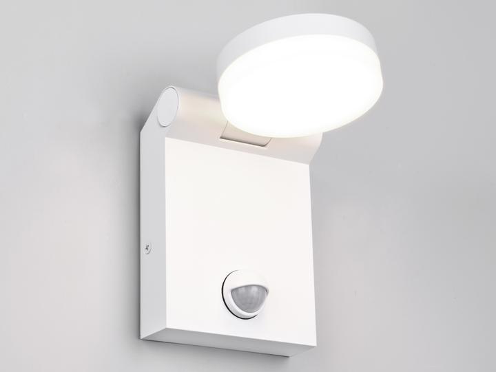 Actual product image Trio Adour - Wall lamp - White Mat - incl. 1x SMD 7.5W - Extremely light color - Movement sensor - O (750 lm, IP44)