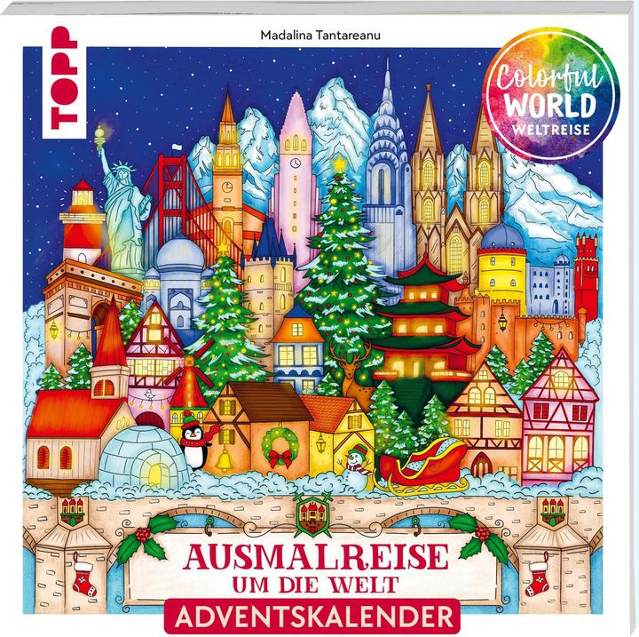 Colorful Christmas Weltreise - Weihnachtliche Ausmalreise um die Welt