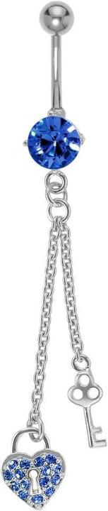 Image du produit Bijouteria Piercing nombril (Acier inoxydable, Cristallin, Laiton)