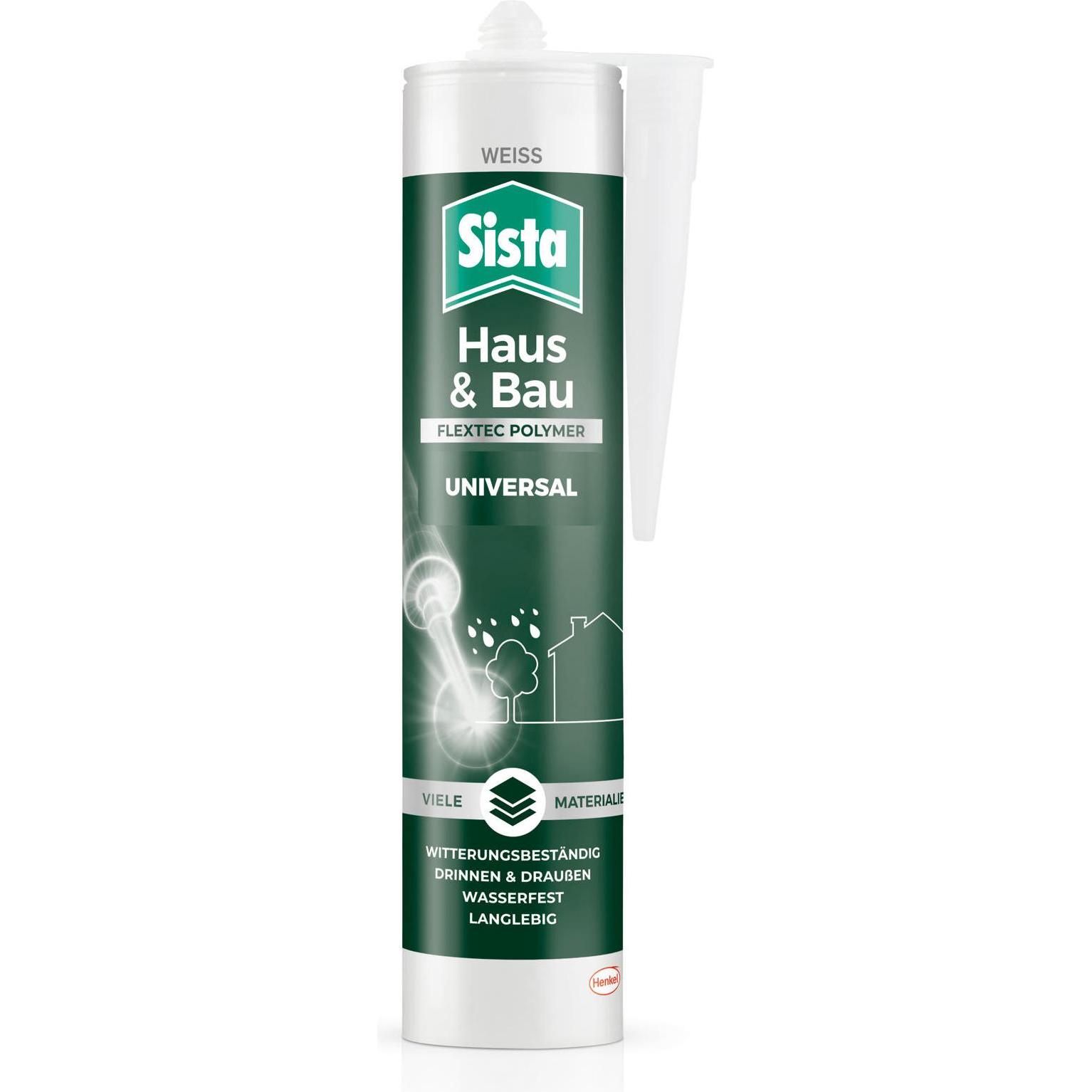 Sista, Sigillante, Casa & Edilizia Bianco universale 280g (0.46 kg, Bianco, 280 ml)