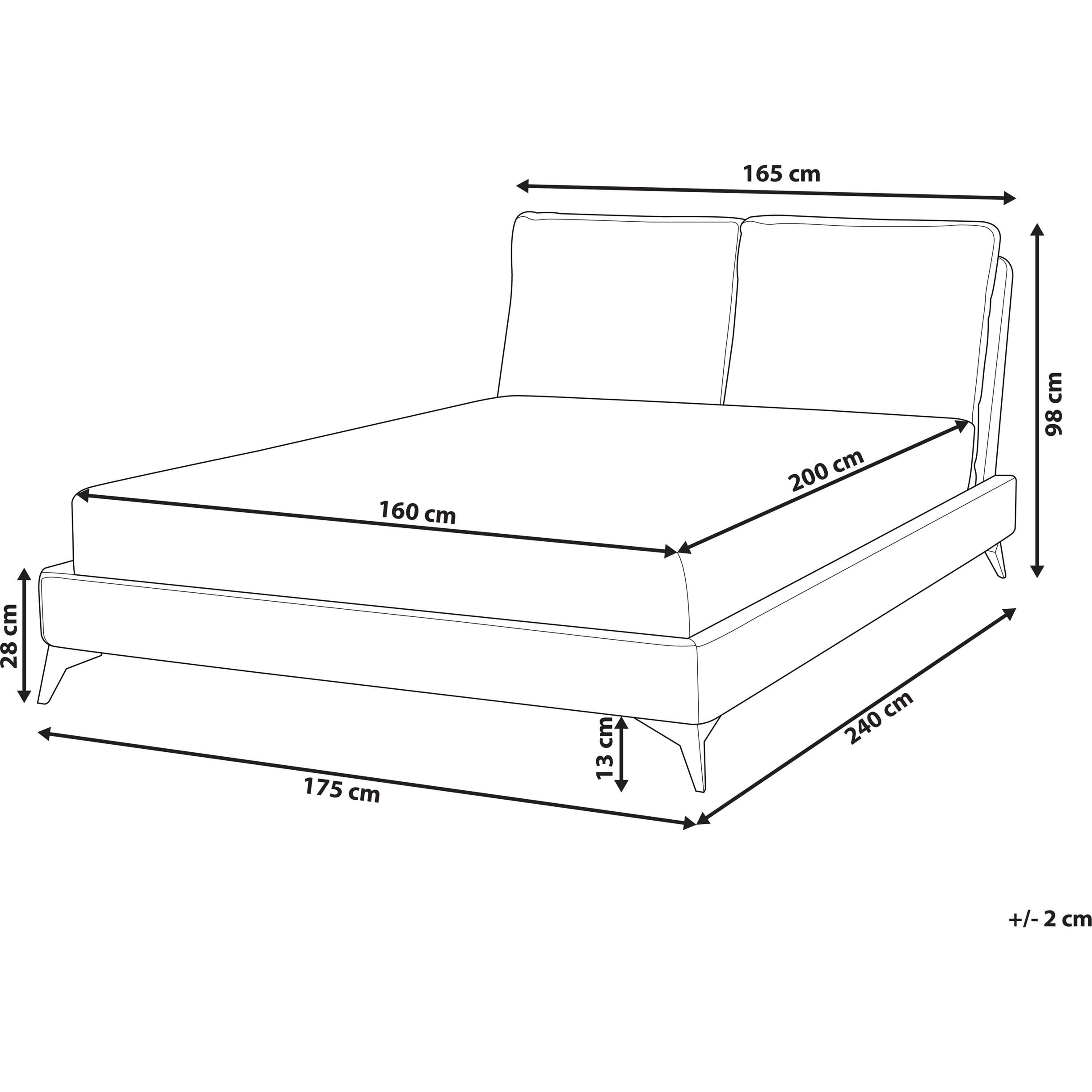 Thumbnail - Beliani, Bett, Melle (160 x 200 cm)