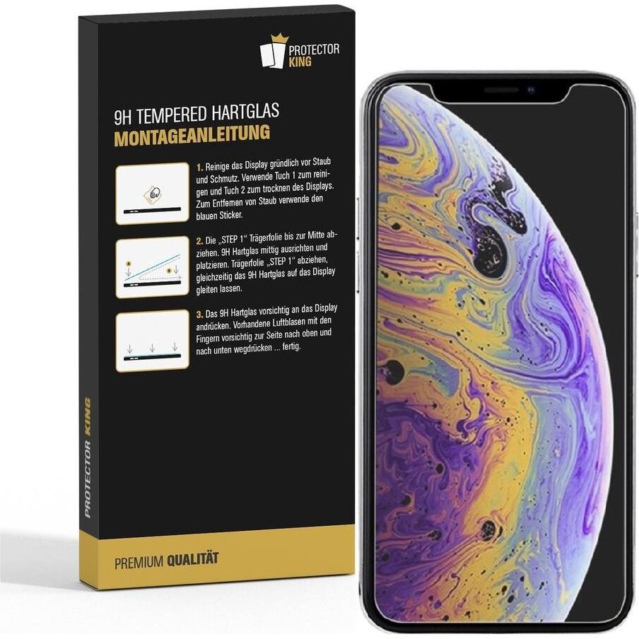 Thumbnail - Protectorking 3x Echtes Tempered 9H Panzerhartglas Matt Entspiegelt (3 Stück, Apple iPhone 11 Pro Max), Smartphone Schut...
