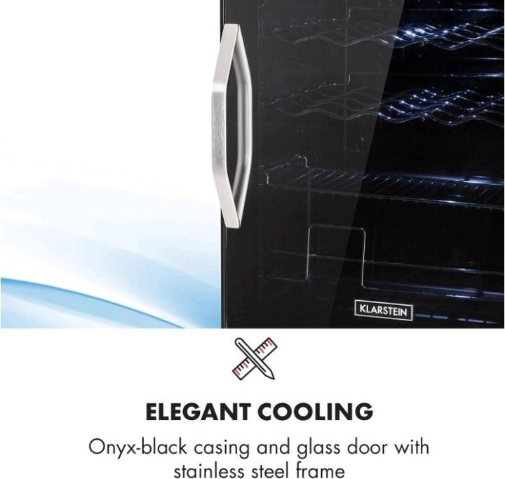 Actual product image Klarstein Beersafe XL Onyx drinks fridgeD (60 l)