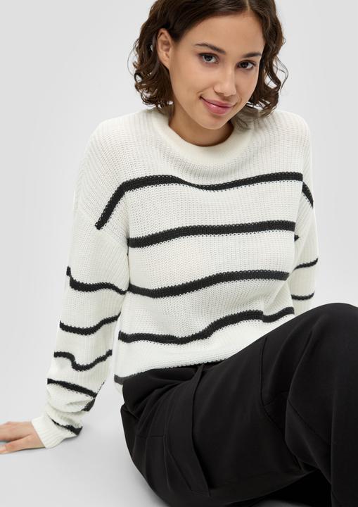 Produktbild s.Oliver Strickpullover Leichter Sommerstrickpullover im Relaxed Fit (XXL)