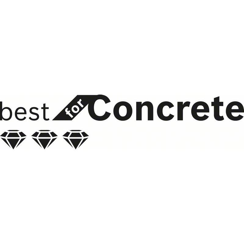Thumbnail - Bosch Professional Zubehör, Bohrereinsatz, Diamantnassbohrkrone G 1/2-Zoll Best for Concrete, 30 mm, 300 mm (30 mm)