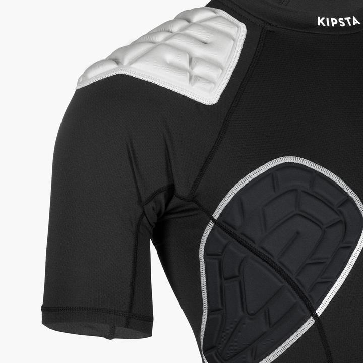 Image du produit Decathlon Épaulière de Rugby pour Femme - R500 noir/blanc (XS, Protège-poitrine, Modèle unique)