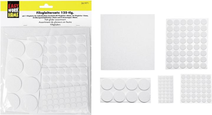 Actual product image Easy Work Felt glider set (Felt gliders, 12 pcs.)