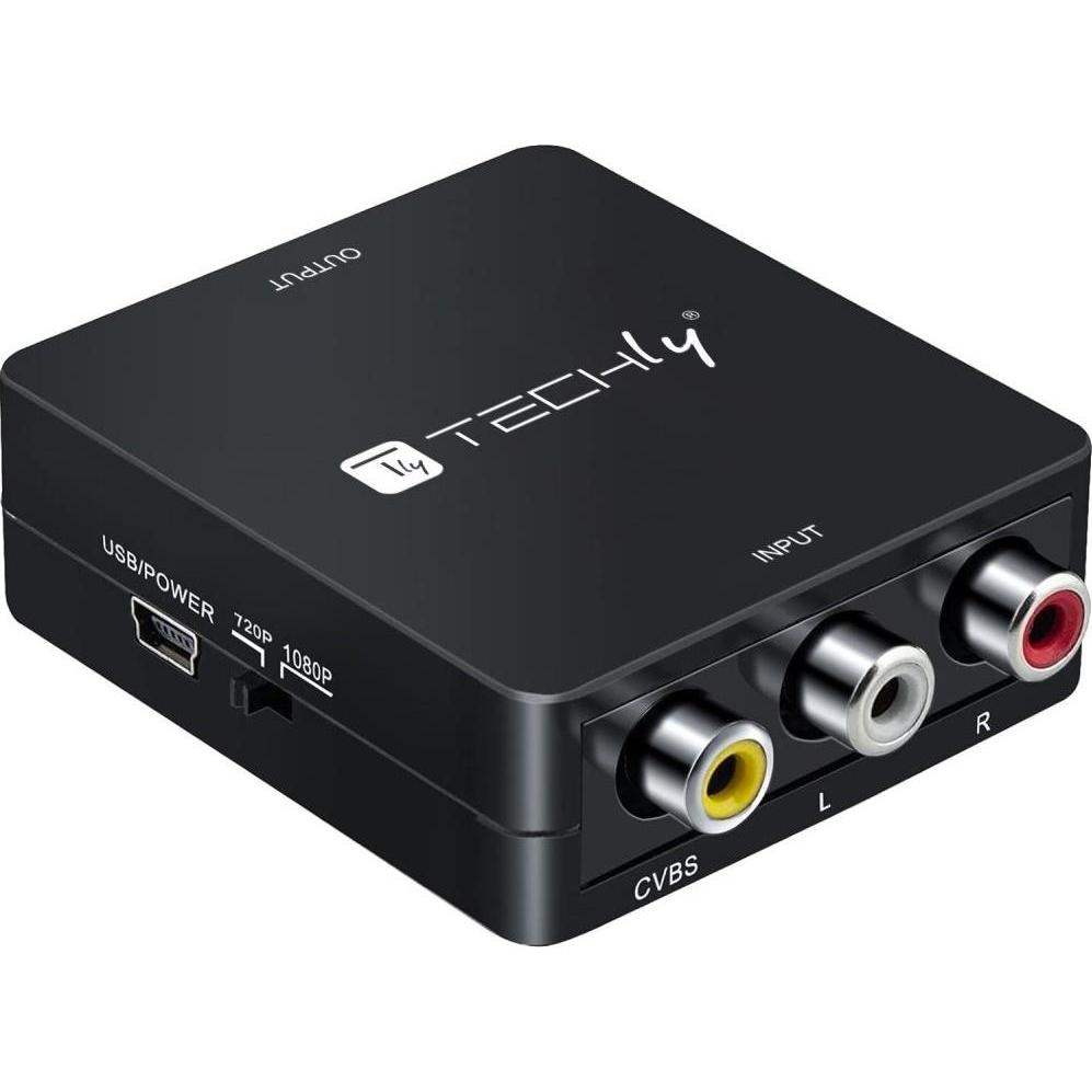 NoName 3x RCA a HDMI (Interruttore video, Interruttore audio), Convertitore video