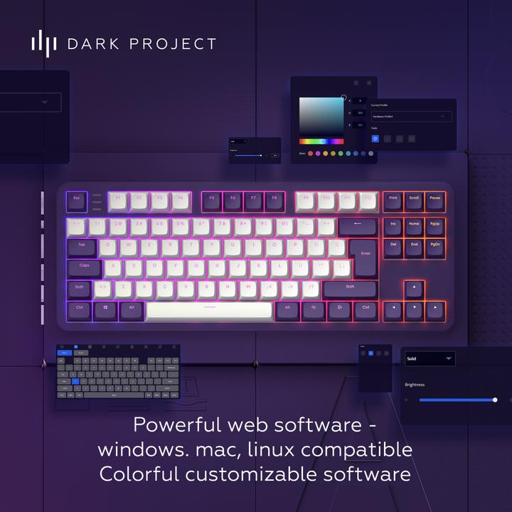 Produktbild Dark Project Dpkb Violet  87 Iso (87 Tasten)
