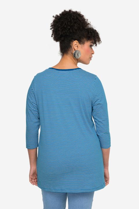 Produktbild Miamoda Ringelshirt, Statement, V-Ausschnitt, 3/4-Ärmel (50)