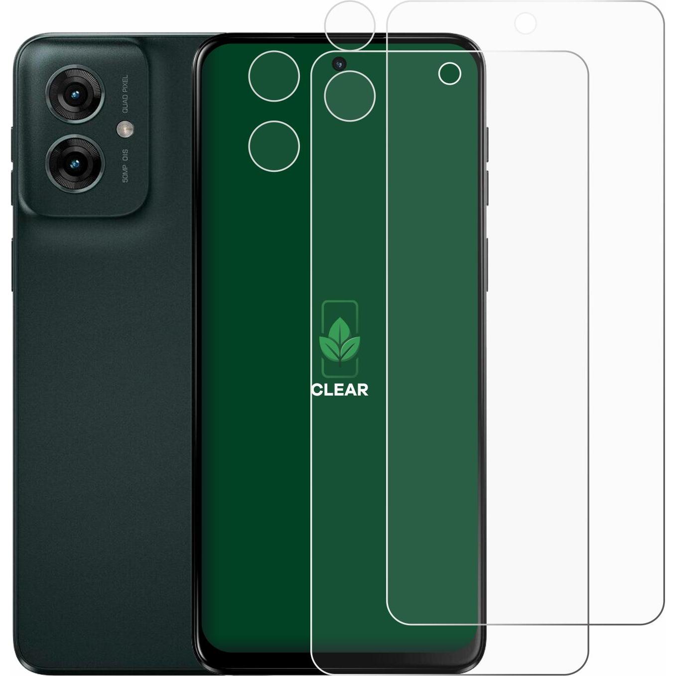 Thumbnail - ScreenLeaf Schutzfolie nachhaltiger Displayschutz Displayschutzfolie Folie Klar Transparent (2 Stück, Motorola Moto C), ...