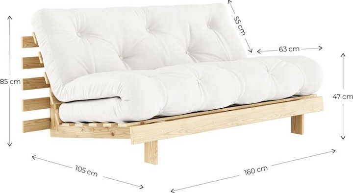 Actual product image Karup Design ROOTS 160 (Sofa bed)