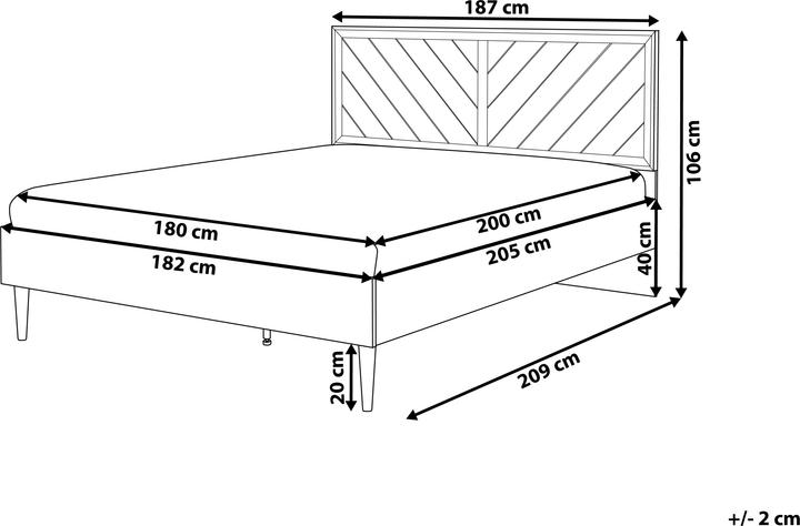 Actual product image Beliani Mialet (180 x 200 cm)