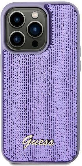 Immagine prodotto Guess GUHCN61PSFDGSU Custodia rigida per iPhone 11 / Xr 6.1" viola/viola Sequin Script Metallo (Apple iPhone 11)