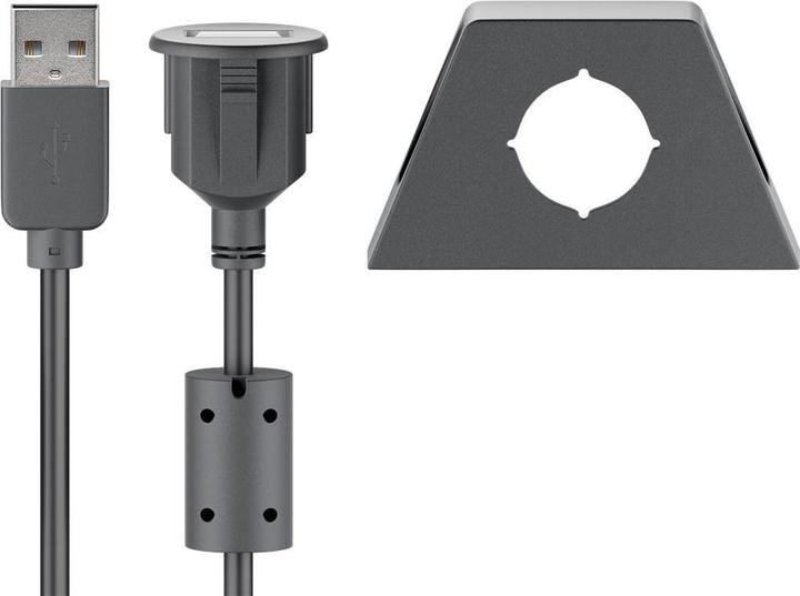 Actual product image Goobay Hi-Speed extension cable (2 m, USB 2.0)
