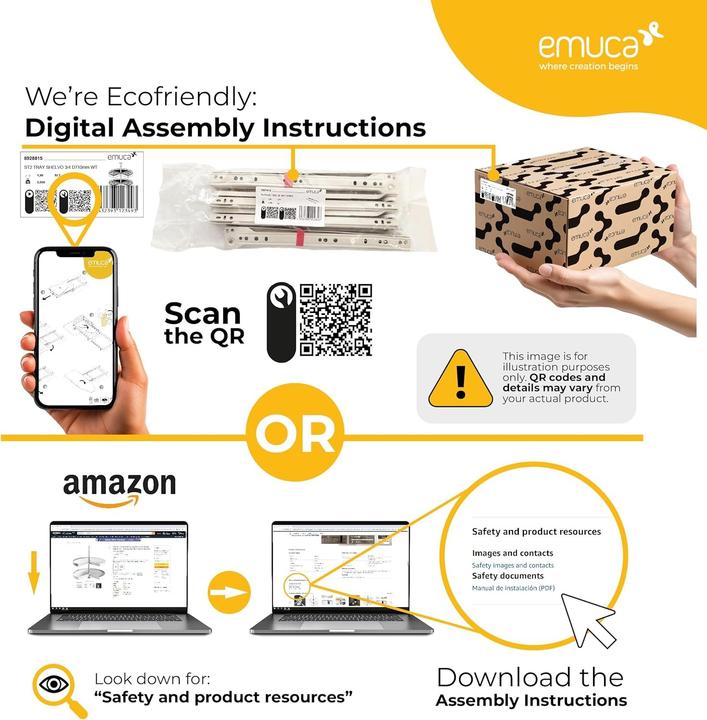 Produktbild Emuca Recyclingbehälter für die Küche mit Bodenbefestigung und manueller Auszug (70 l)