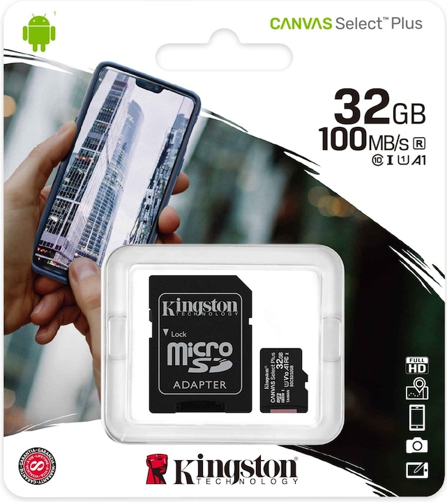 Productafbeelding Kingston Canvas Select Plus (32 GB, microSDHC, U1, UHS-I)