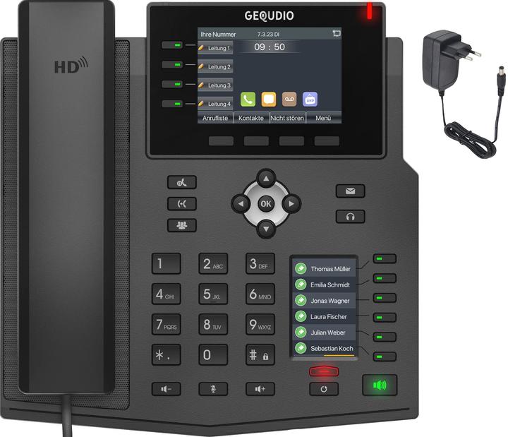 Immagine prodotto Gequdio Telefono IP GX5+ con alimentatore