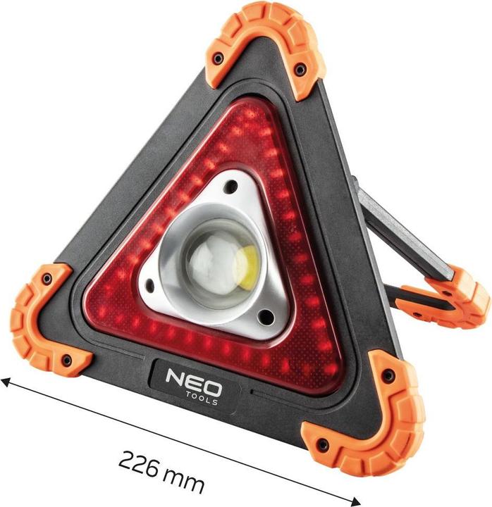 Actual product image Neo Battery light + 2 in 1 warning triangle