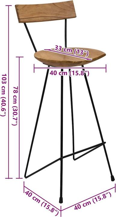 Image du produit vidaXL Barhocker