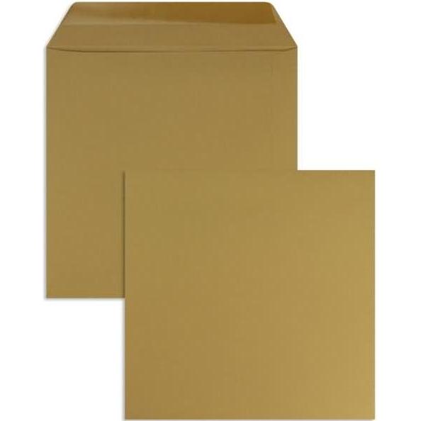Blanke, Briefumschlag, Briefumschläge 190x190mm 120g/qm gummiert VE=100 Stück cappuccino (100 x)