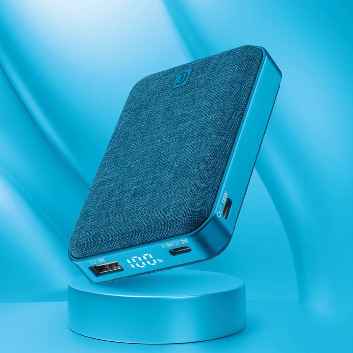 Immagine prodotto Cellularline Powerbank 10.000mAh blau Glam 20W blau PBGLAM10000PDB (10000 mAh, 20 W)