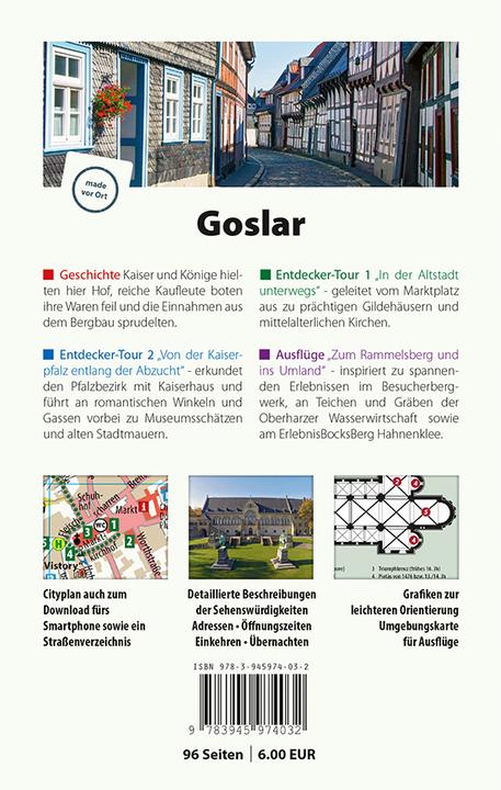 Produktbild Goslar - Der Stadtführer (Deutsch, Angelika Kroker, Ingeborg Titz-Matuszak, Martin Stöber, 2016)