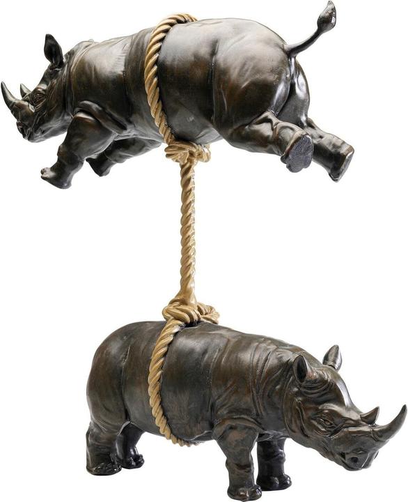 Actual product image Kare Design Deko Figur Artistic Rhino 46cm