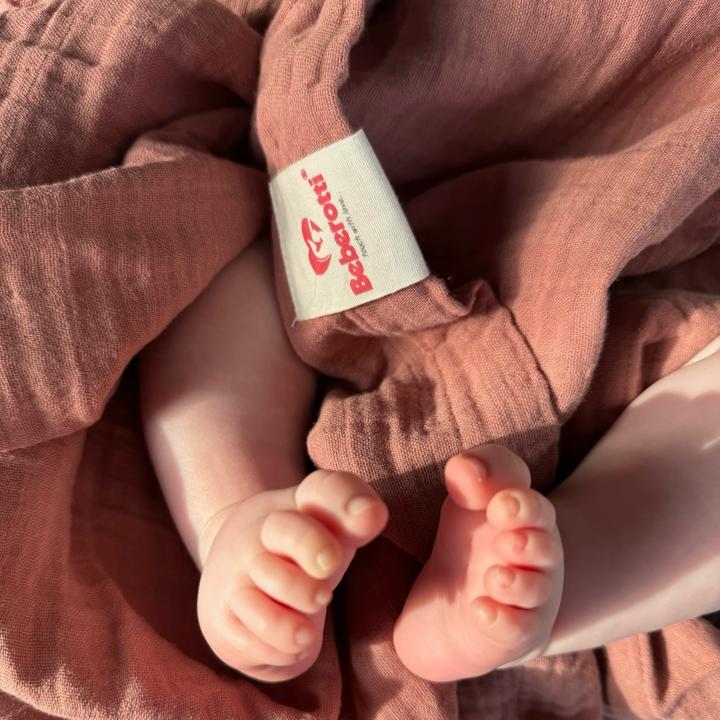 Image du produit Beberotti Orgaic Muslin Tasseled Throw Blanket (couverture) (145 x 100 cm)