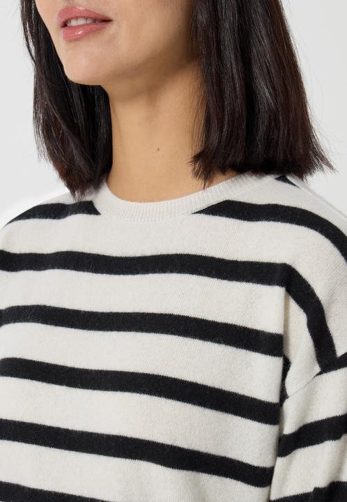Immagine prodotto Cash-Mere Kaschmir Rundhals Pullover gestreift (L)