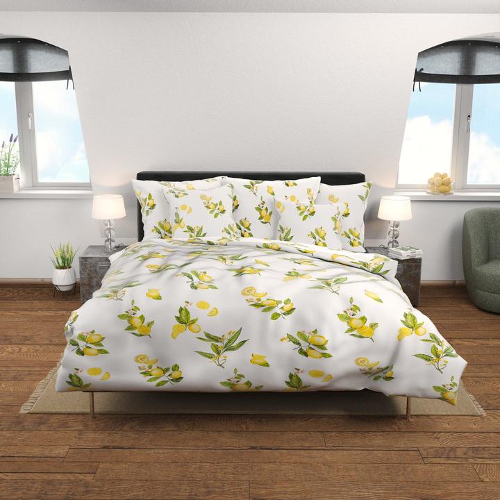 Produktbild Home Fashion «Zitronen» (Duvetbezug, 200 x 210 cm)
