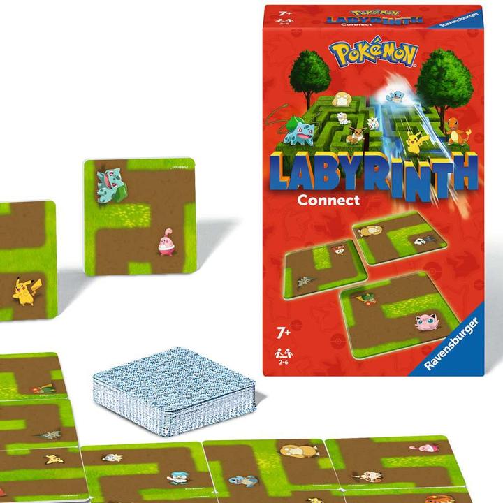 Produktbild Ravensburger 22579 - Pokémon Labyrinth Connect - Mitbringspiel für 2-6 Spieler ab 7 Jahren mit den (Deutsch, Spanisch, Französisch, Niederländisch, Italienisch, Portugiesisch, Englisch)