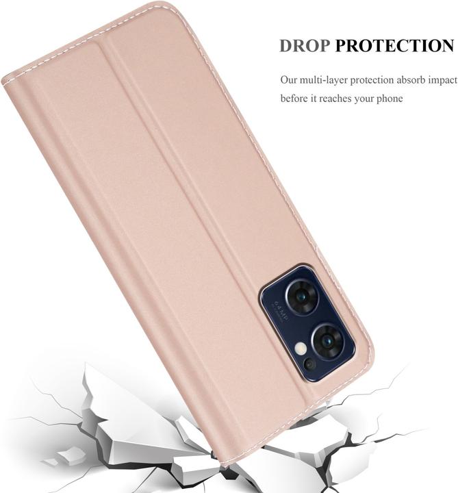 Actual product image Cadorabo Classy Book Case for Oppo FIND X5 LITE / Reno7 5G (Oppo Find X5 Lite, OPPO Reno7 Z 5G)