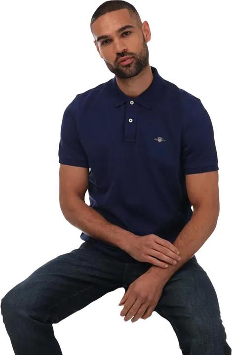 Actual product image GANT Mens Shield Pique Regular Polo Shirt (S)