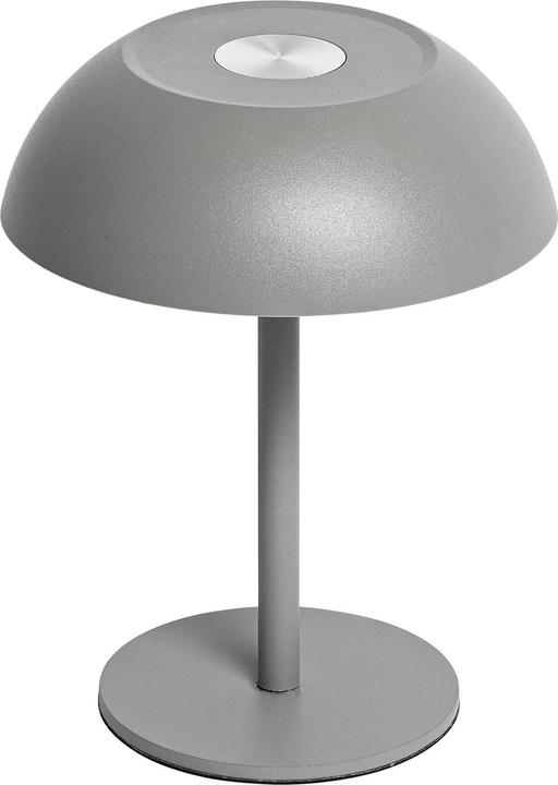 Actual product image Idena LED Tischleuchte Touch Tango Metall grau 15x33cm Akku USB dimmbar 3 Modi Innen
