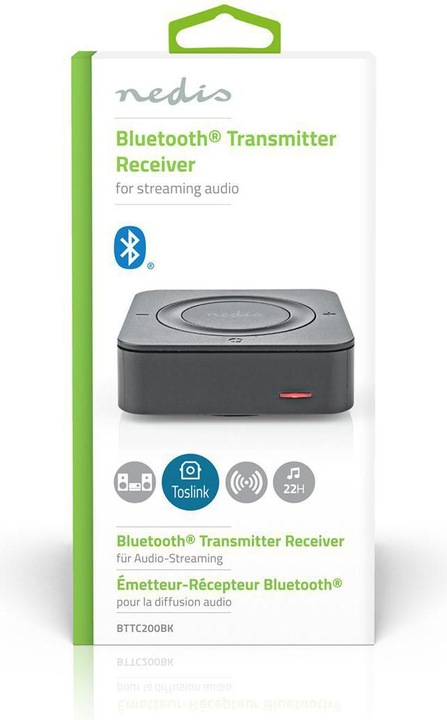 Produktbild Nedis Bluetooth® Transceiver | Anschlüsse – Eingang: 1x AUX / 1x SPDIF | Anschlüsse – Ausgang: 1x AU (10 m)