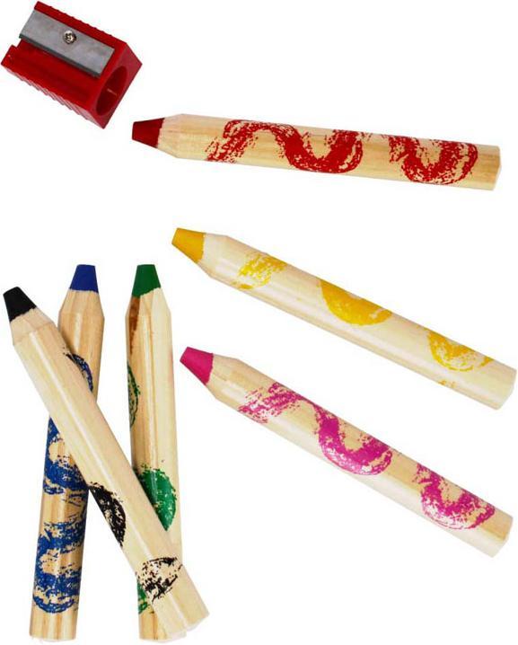 Immagine prodotto Starpak 6 matite colorate jumbo + temperino a stella (6x)