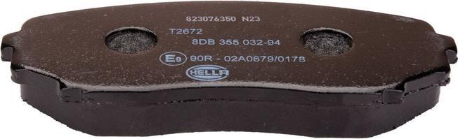 Produktbild Hella 8DB 355 032-941 Bremsbelagsatz Scheibenbremse
